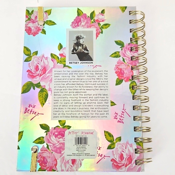 Betsey Johnson NWT Lined Notebook - Picture 3 of 5